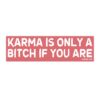 Karma Is Only A Bitch If You Are Bumper Sticker