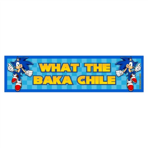 Sonic What The Baka Chile Bumper Sticker