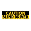 Caution Blind Driver Bumper Sticker