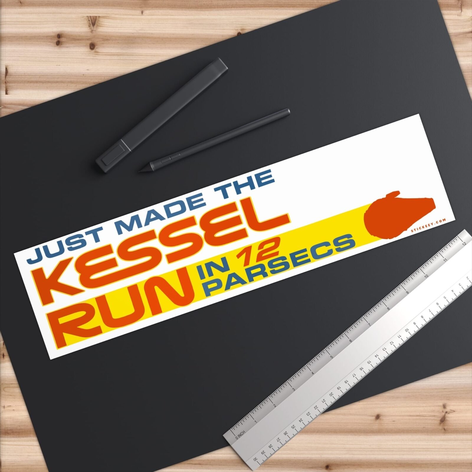 Just Made The Kessel Run In 12 Parsecs Bumper Sticker - Image 6