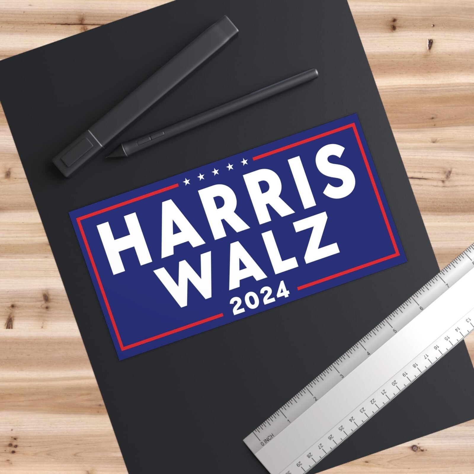 Harris walz 2024 Bumper Sticker - Image 3