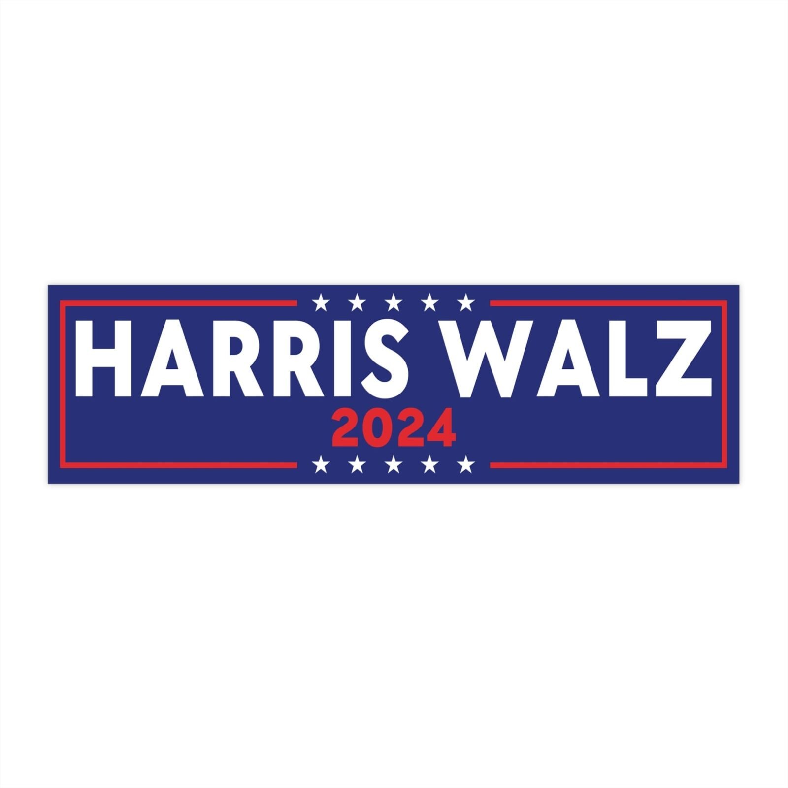 Harris walz 2024 Bumper Sticker - Image 4