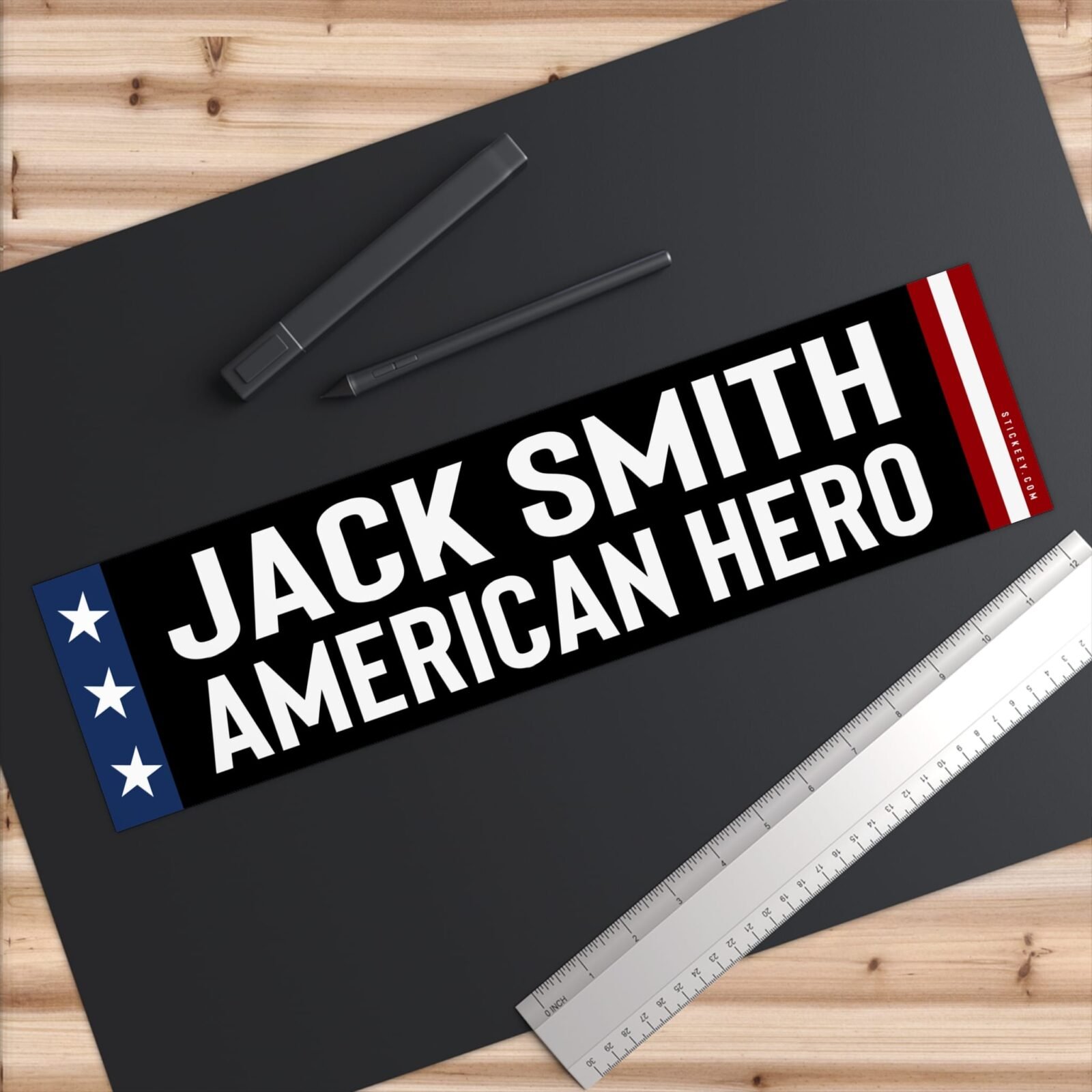 Jack Smith American Hero Bumper Sticker - Image 6