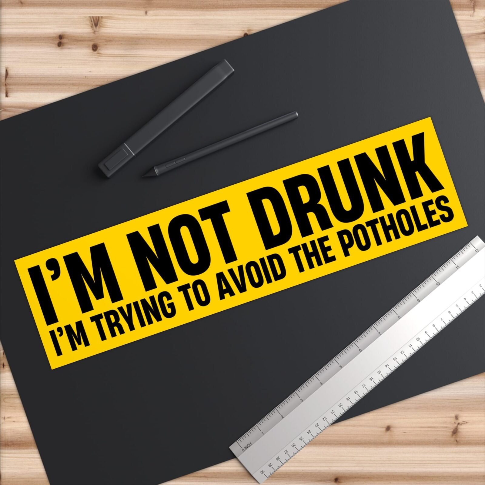 I'm not drunk. I'm trying to avoid the potholes Bumper Stickers - Image 6