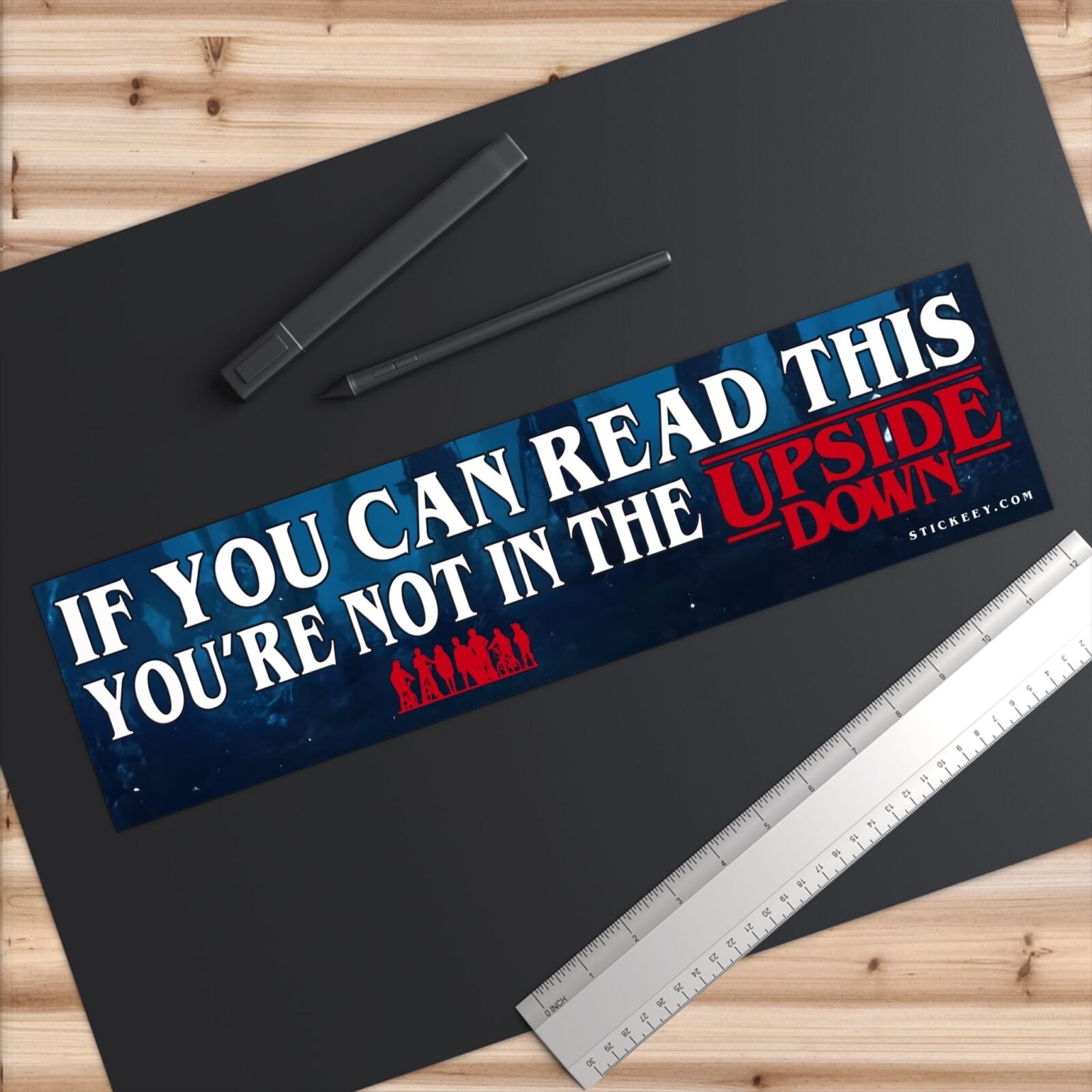 If You Can Read This, You’re Not In The Upside Down Bumper Sticker - Image 6