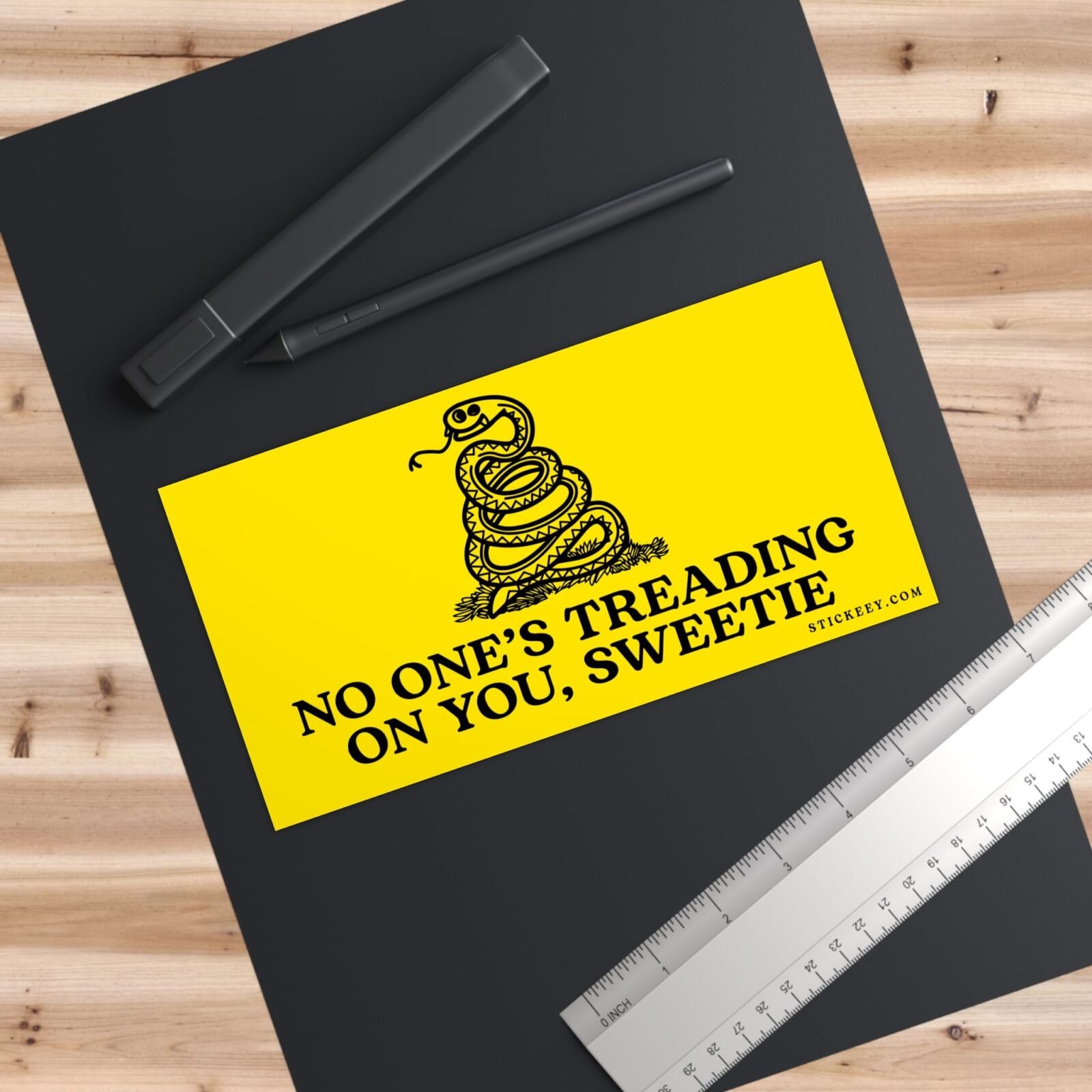No One Is Treading On You Sweetie Bumper Sticker - Image 3