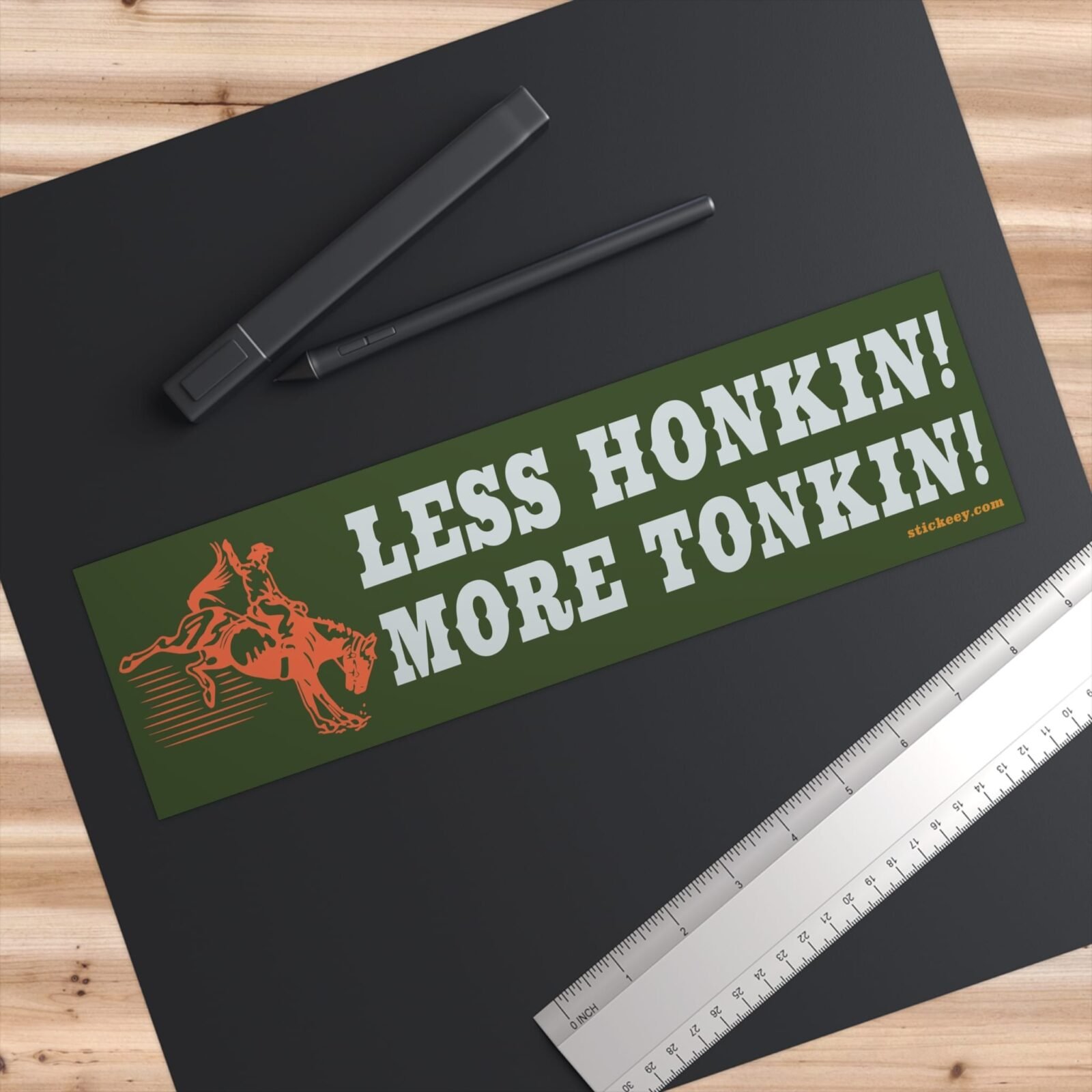 Less Honkin More Tonkin Bumper Sticker - Image 3