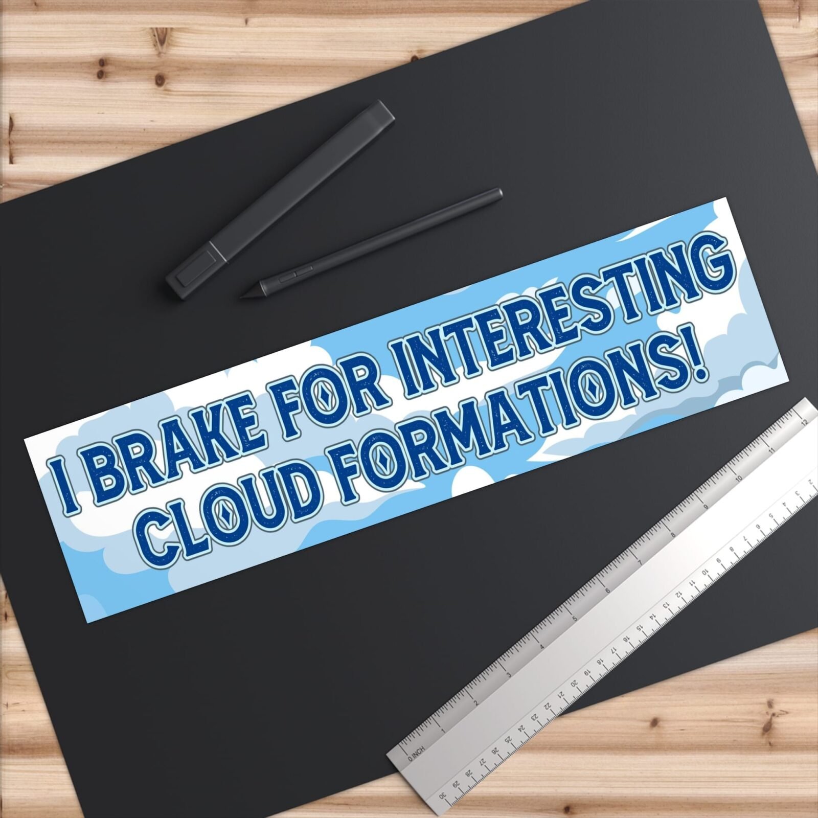 I Brake For Interesting Cloud Formations Bumper Stickers - Image 6