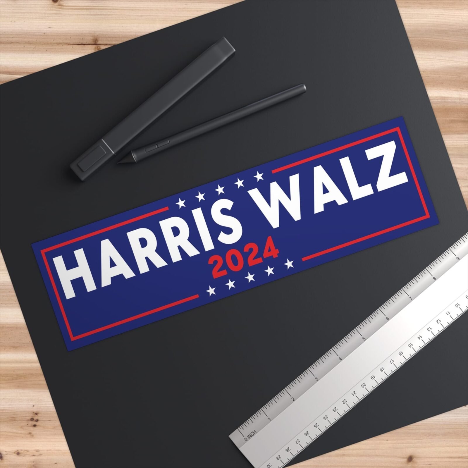 Harris walz 2024 Bumper Sticker - Image 6