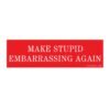 Make Stupid Embarrassing Again Bumper Sticker