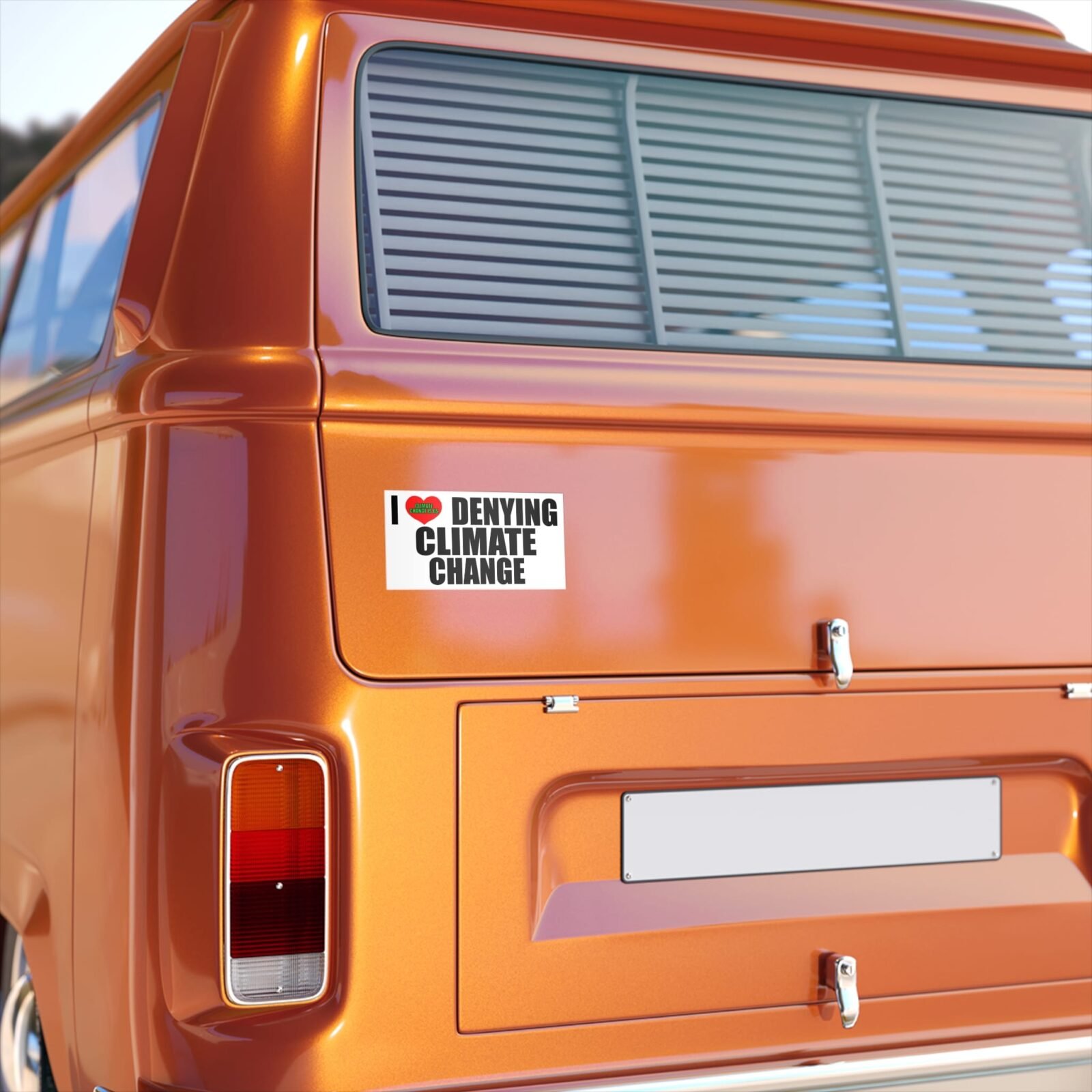 Denying Climate Change Bumper Sticker - Image 2