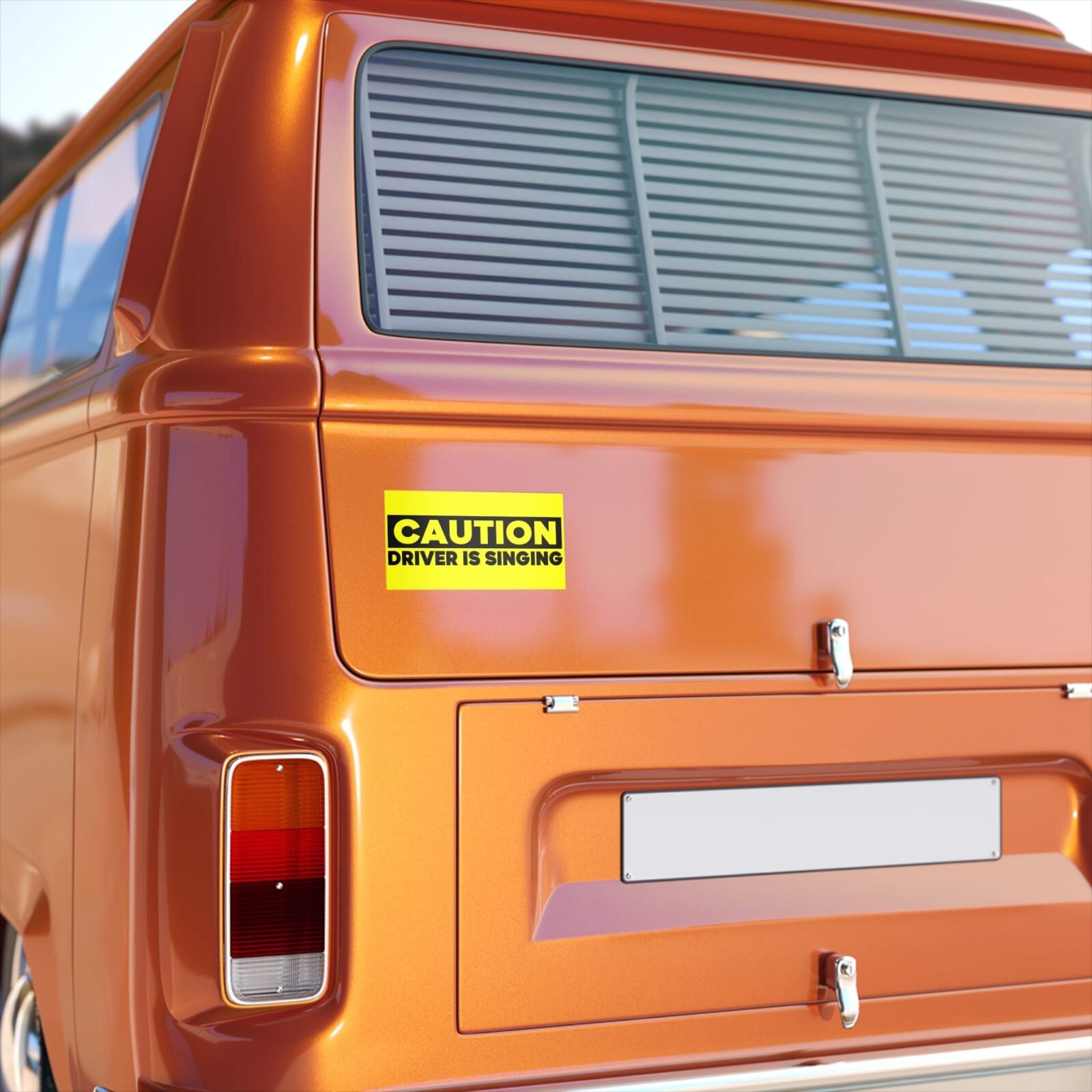 Caution Driver Singing Bumper Stickers - Image 2