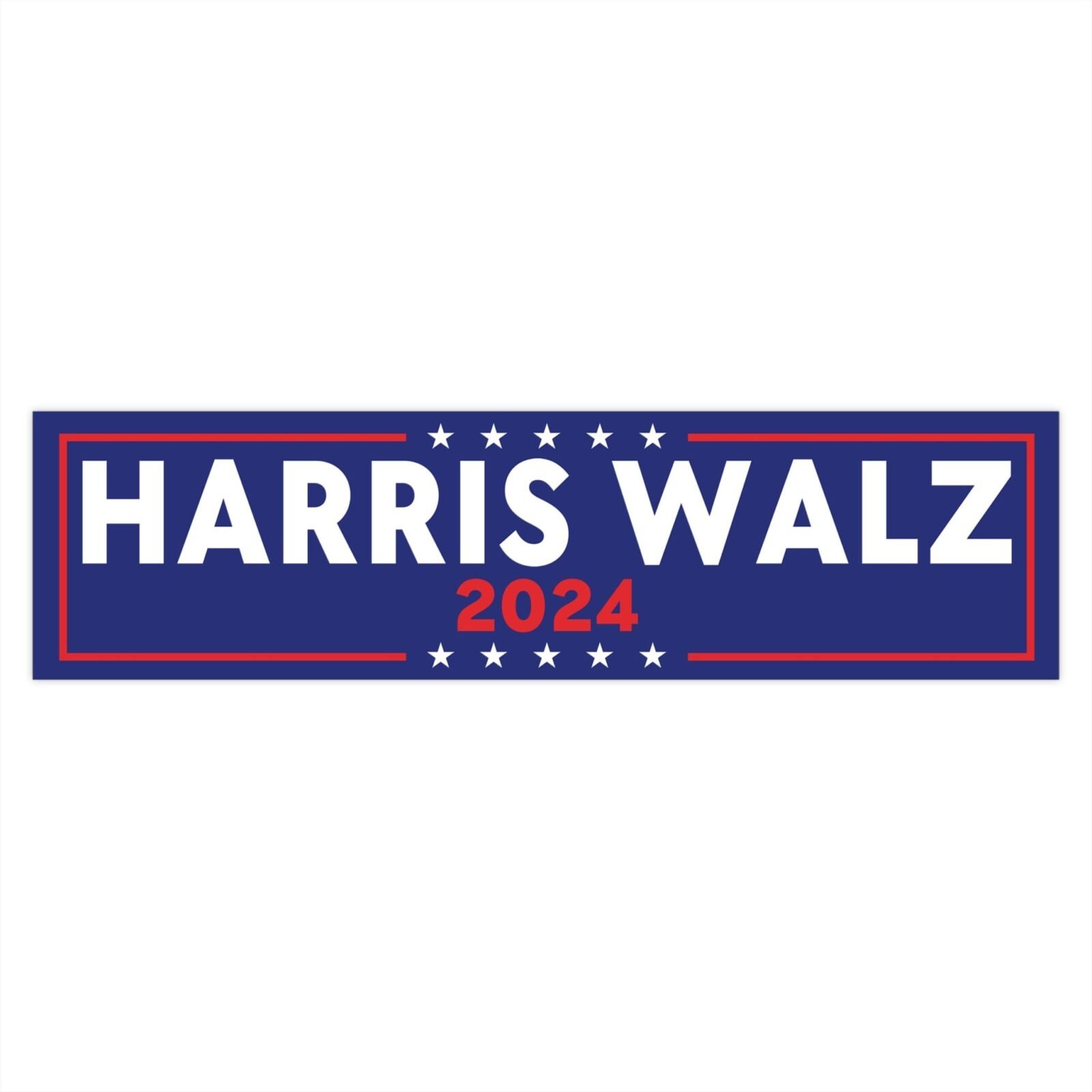 Harris walz 2024 Bumper Sticker - Image 7