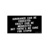 Ignorance Can Be Educated Crazy Can Be Medicated But There's No Cure For Stupid Bumper Stickers