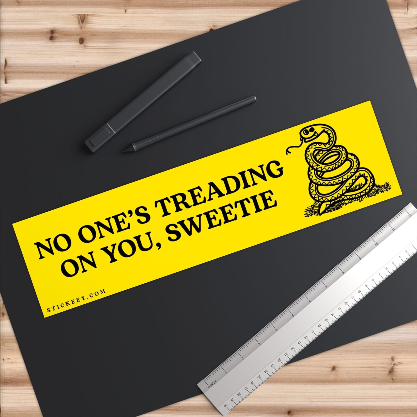 No One Is Treading On You Sweetie Bumper Sticker - Image 9