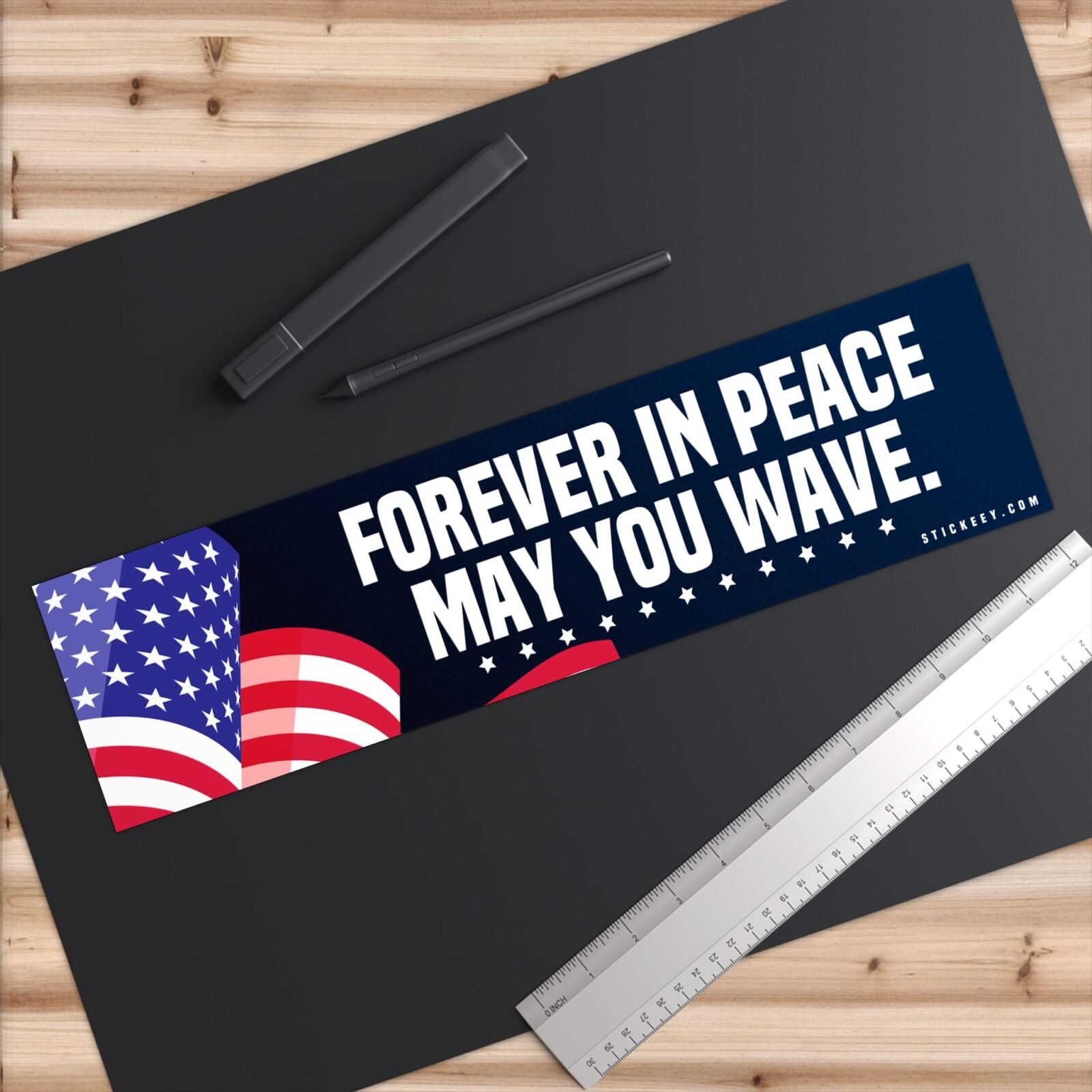 Forever In Peace May You Wave Bumper Sticker - Image 9