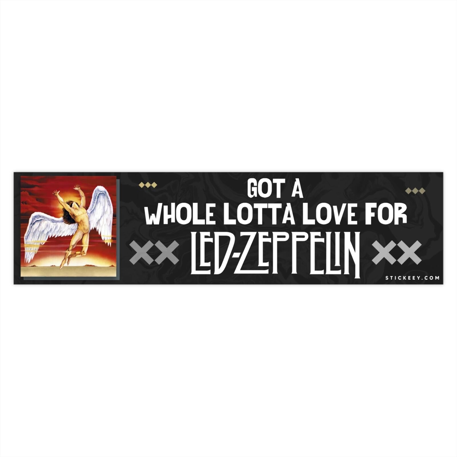 Got a Whole Lotta Love for Led Zeppelin Bumper Sticker - Image 4