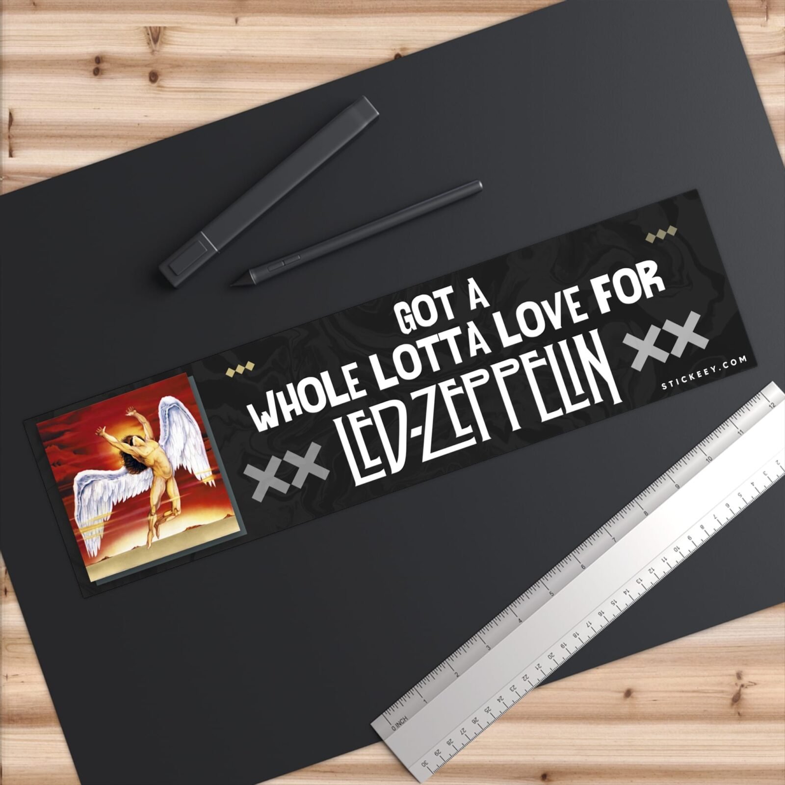 Got a Whole Lotta Love for Led Zeppelin Bumper Sticker - Image 6