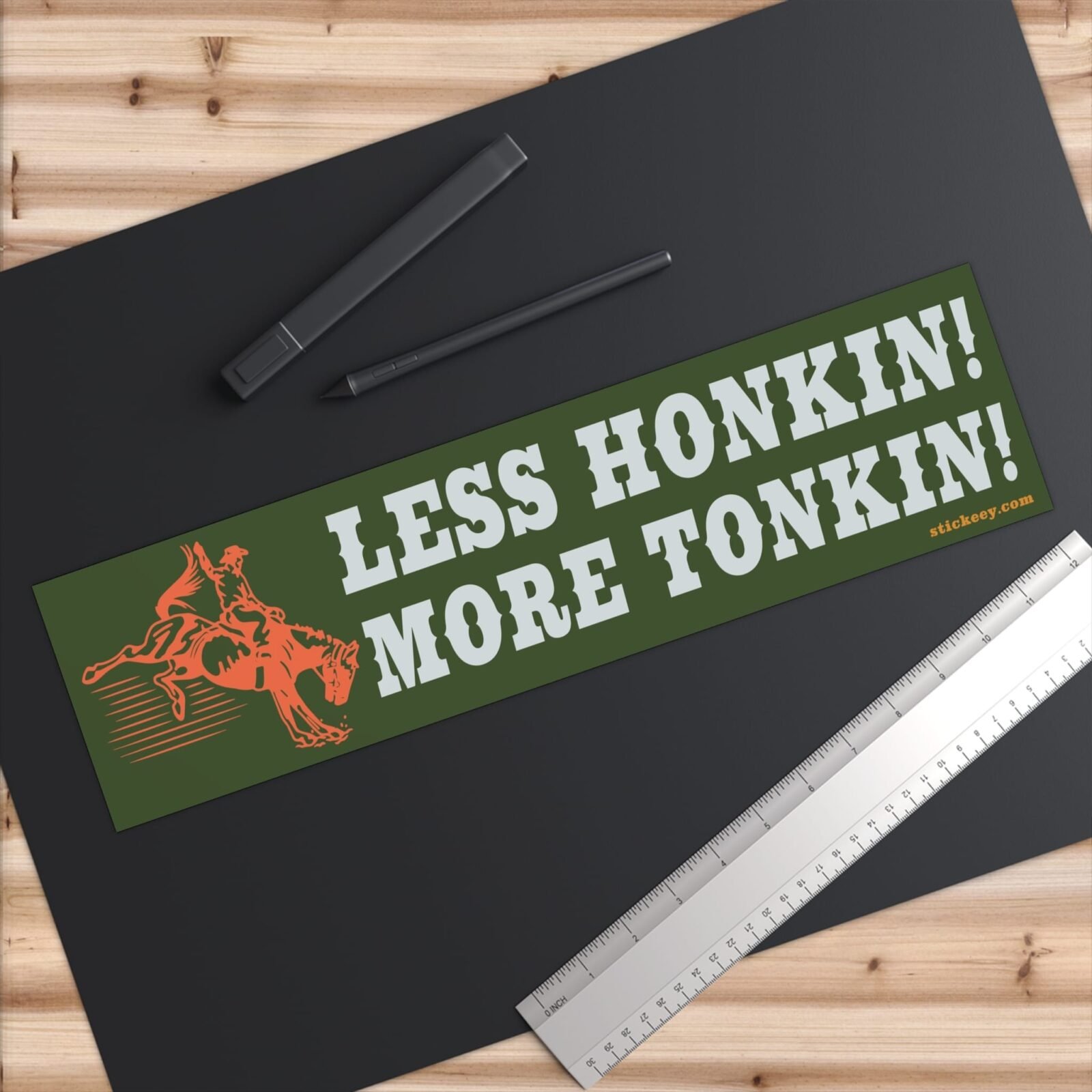 Less Honkin More Tonkin Bumper Sticker - Image 6