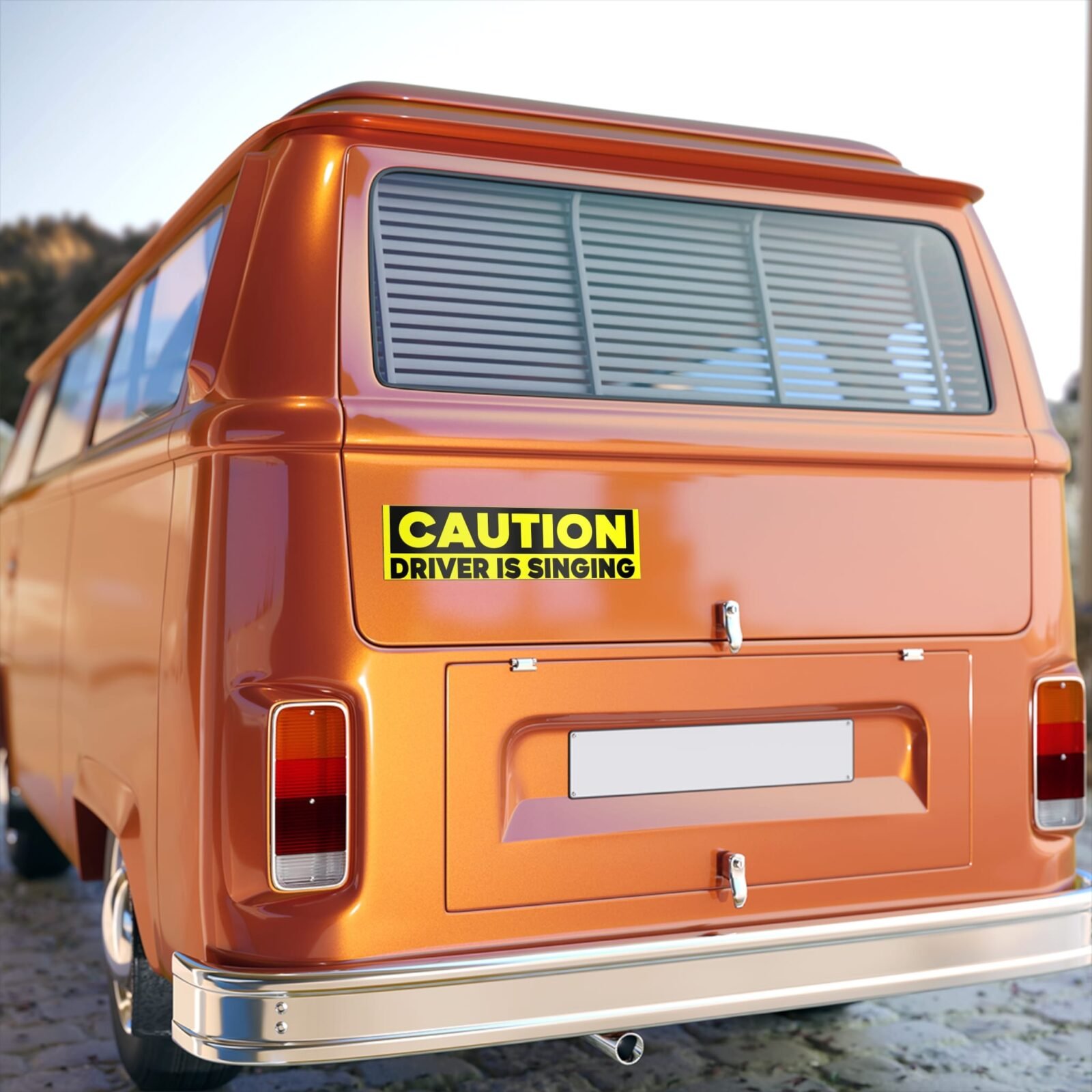 Caution Driver Singing Bumper Stickers - Image 8