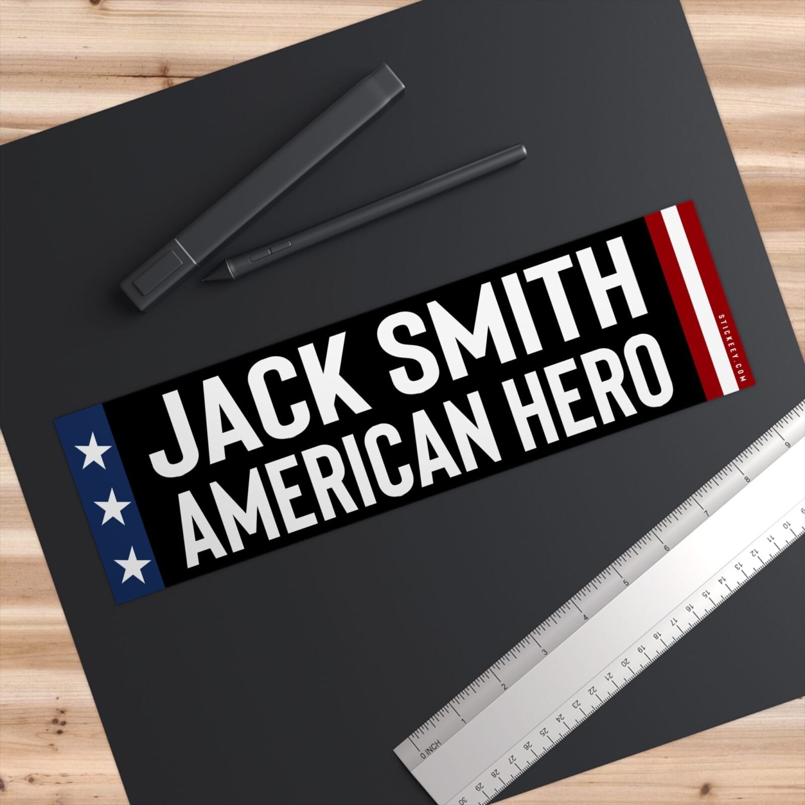 Jack Smith American Hero Bumper Sticker - Image 3