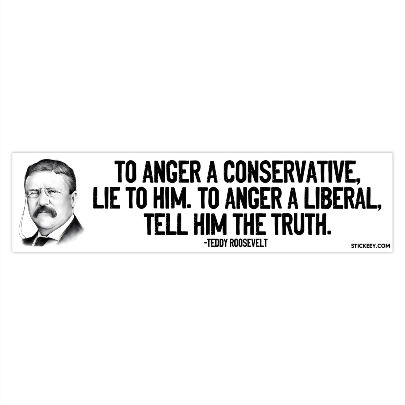 To Anger A Conservative Lie To Him. To Anger A Liberal Tell Him The Truth Bumper Stickers - Image 7