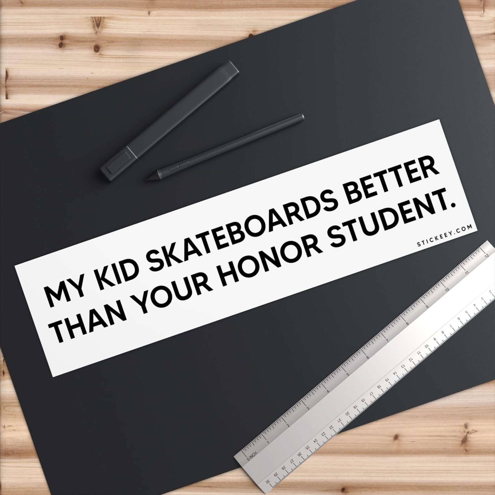 My Kids Skateboards Better Than Your Honor Student Bumper Stickers - Image 6