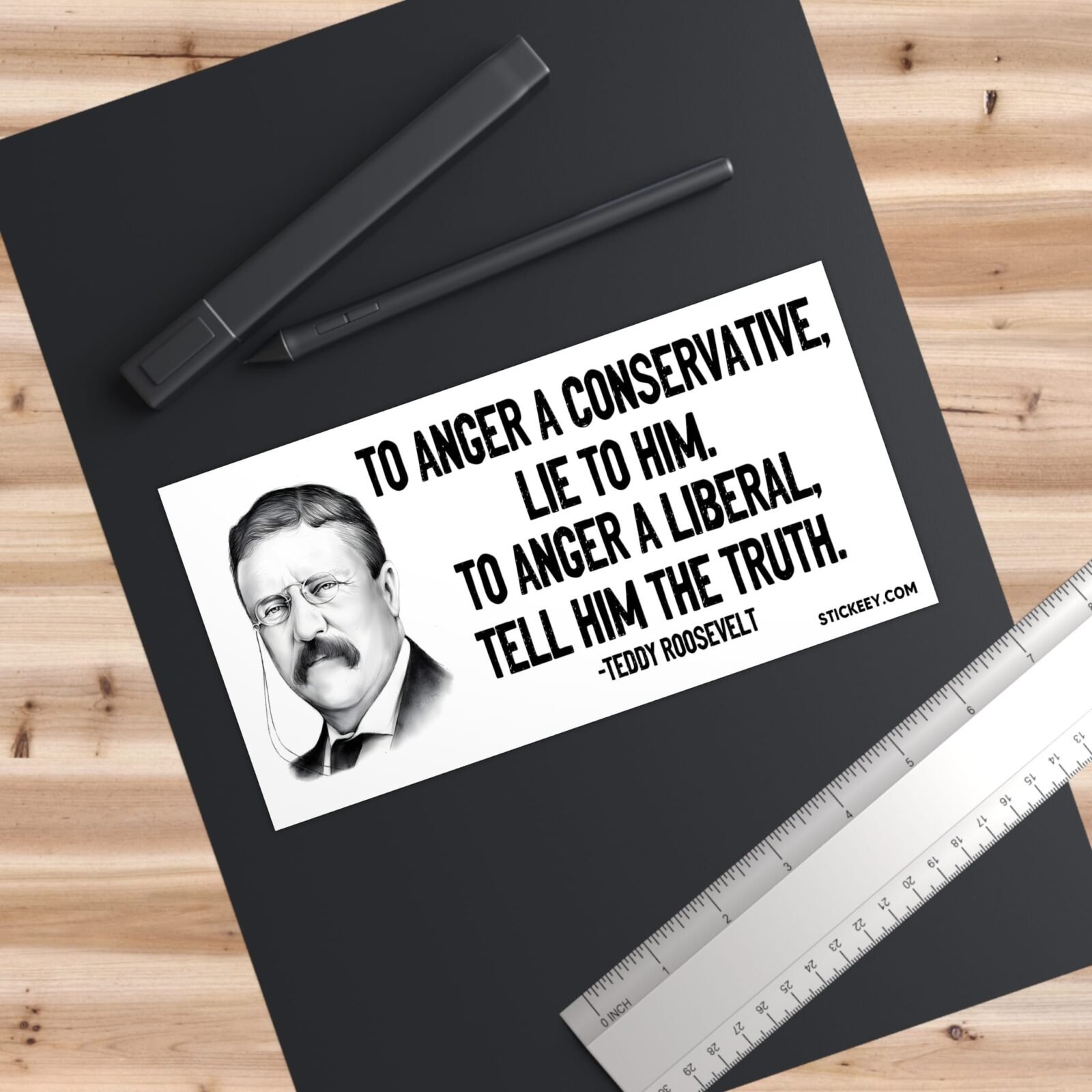 To Anger A Conservative Lie To Him. To Anger A Liberal Tell Him The Truth Bumper Stickers - Image 3
