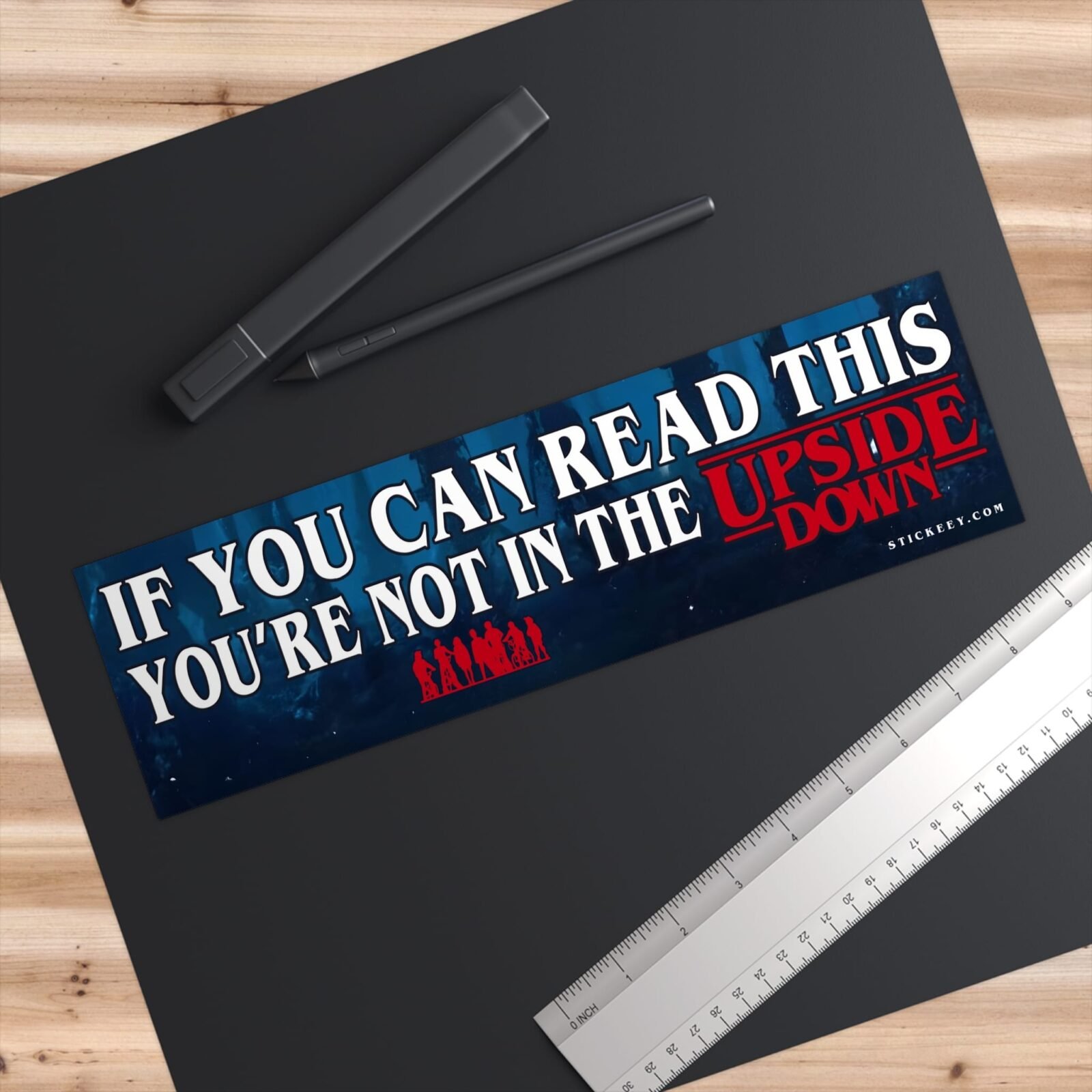 If You Can Read This, You’re Not In The Upside Down Bumper Sticker - Image 3