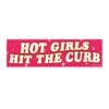 Hot Girls Hit The Curb Bumper Stickers