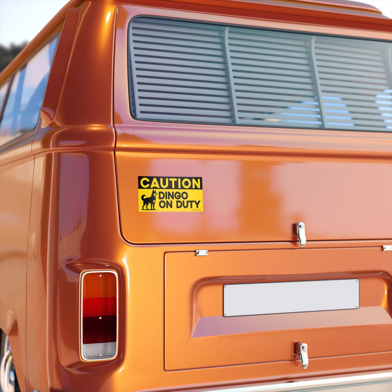 Caution Dingo on duty Bumper Stickers - Image 2