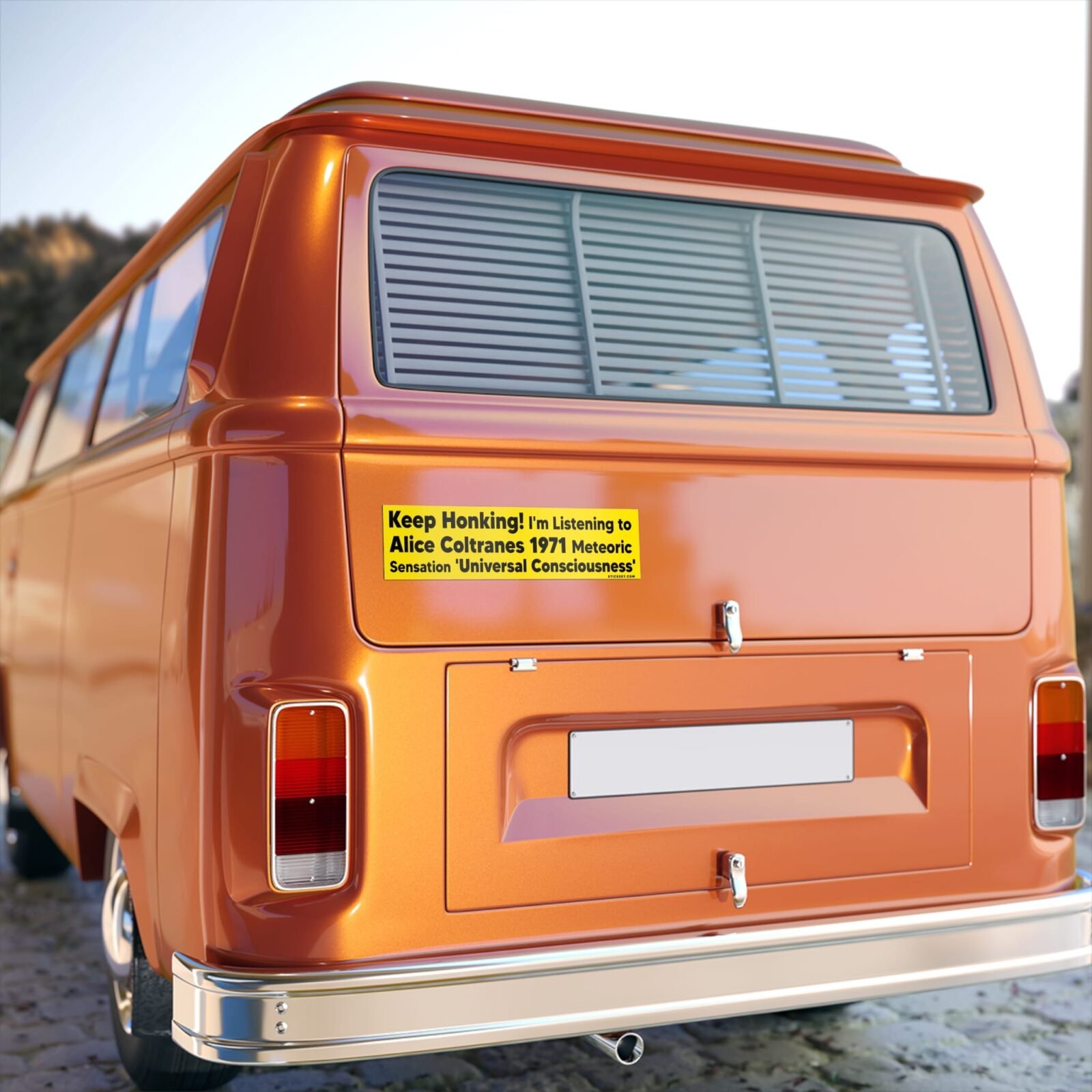 Keep Honking I'm Listening to Alice Coltranes 1971 Meteoric Bumper Sticker - Image 5