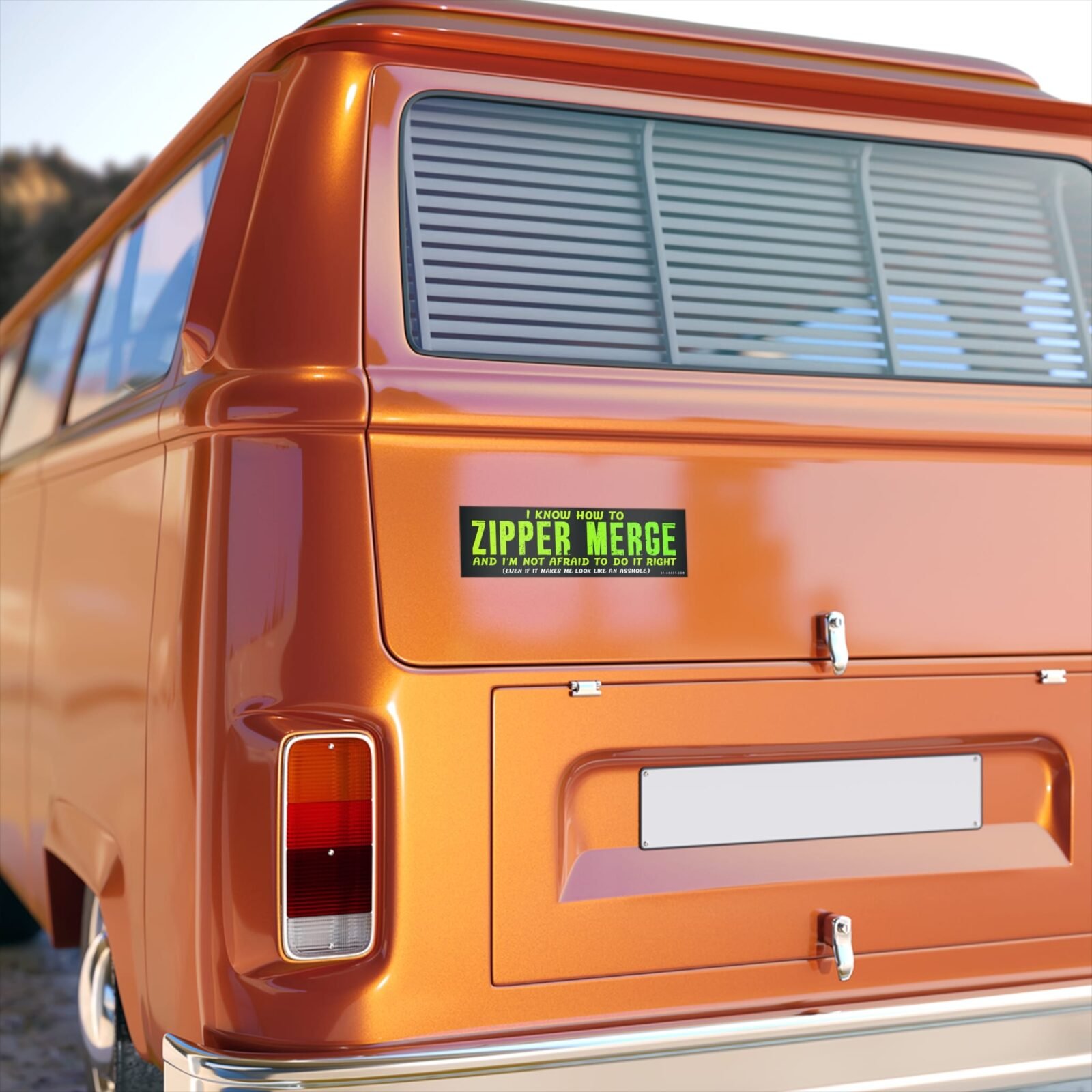 I Know How To Zipper Merge And I’m Not Afraid To Do It Right Bumper Stickers - Image 2