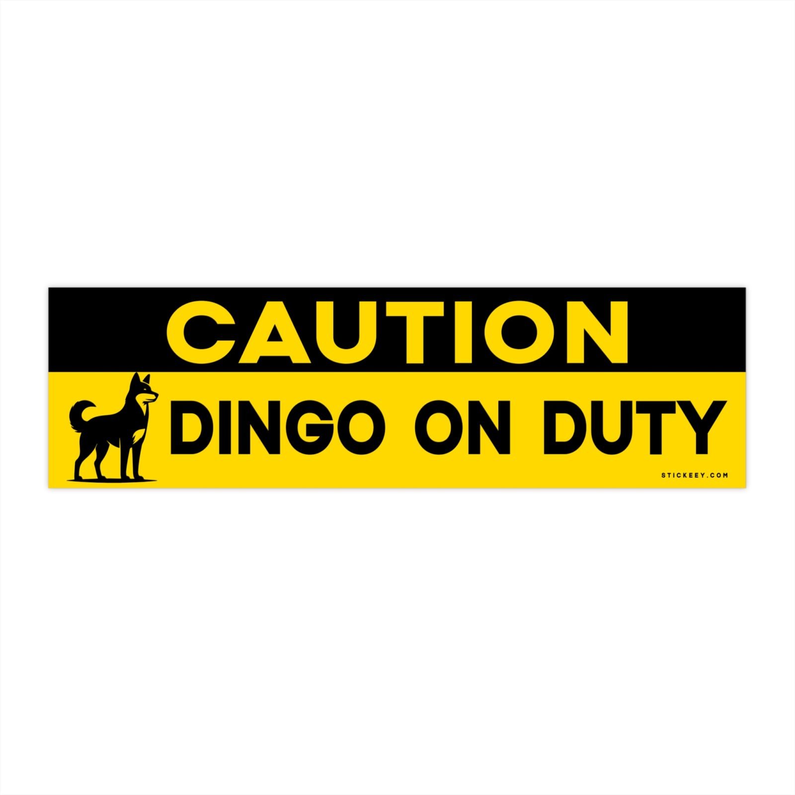 Caution Dingo on duty Bumper Stickers - Image 4
