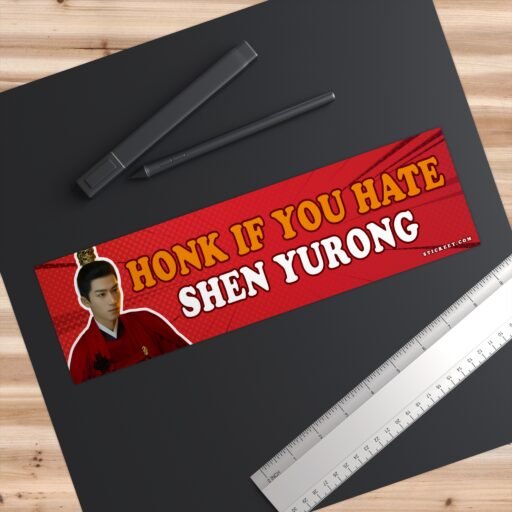 Honk If You Hate Shen Yurong Bumper Sticker - Image 3