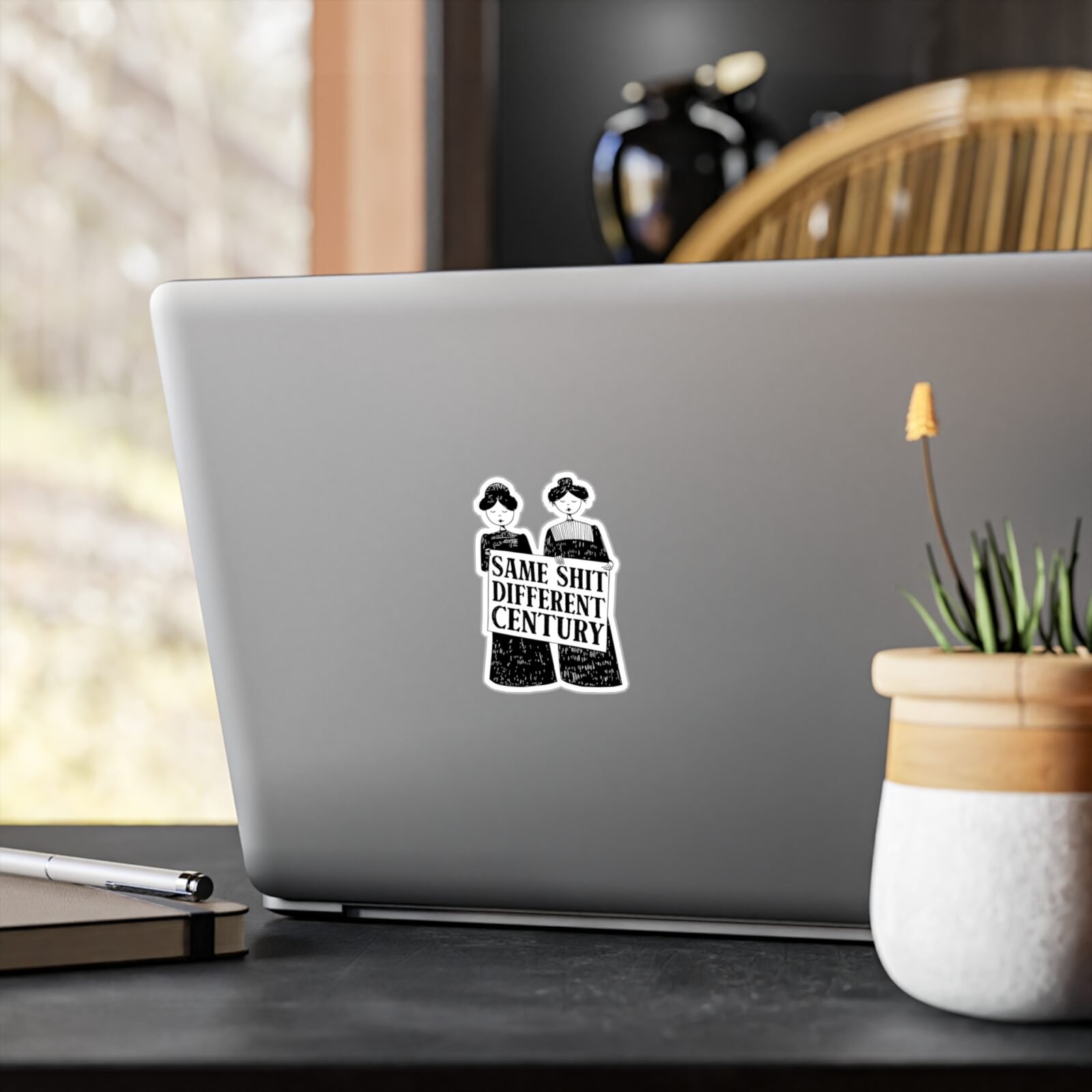 Suffragette Feminist Same Shit Different Century Kiss-Cut Vinyl Decals - Image 4