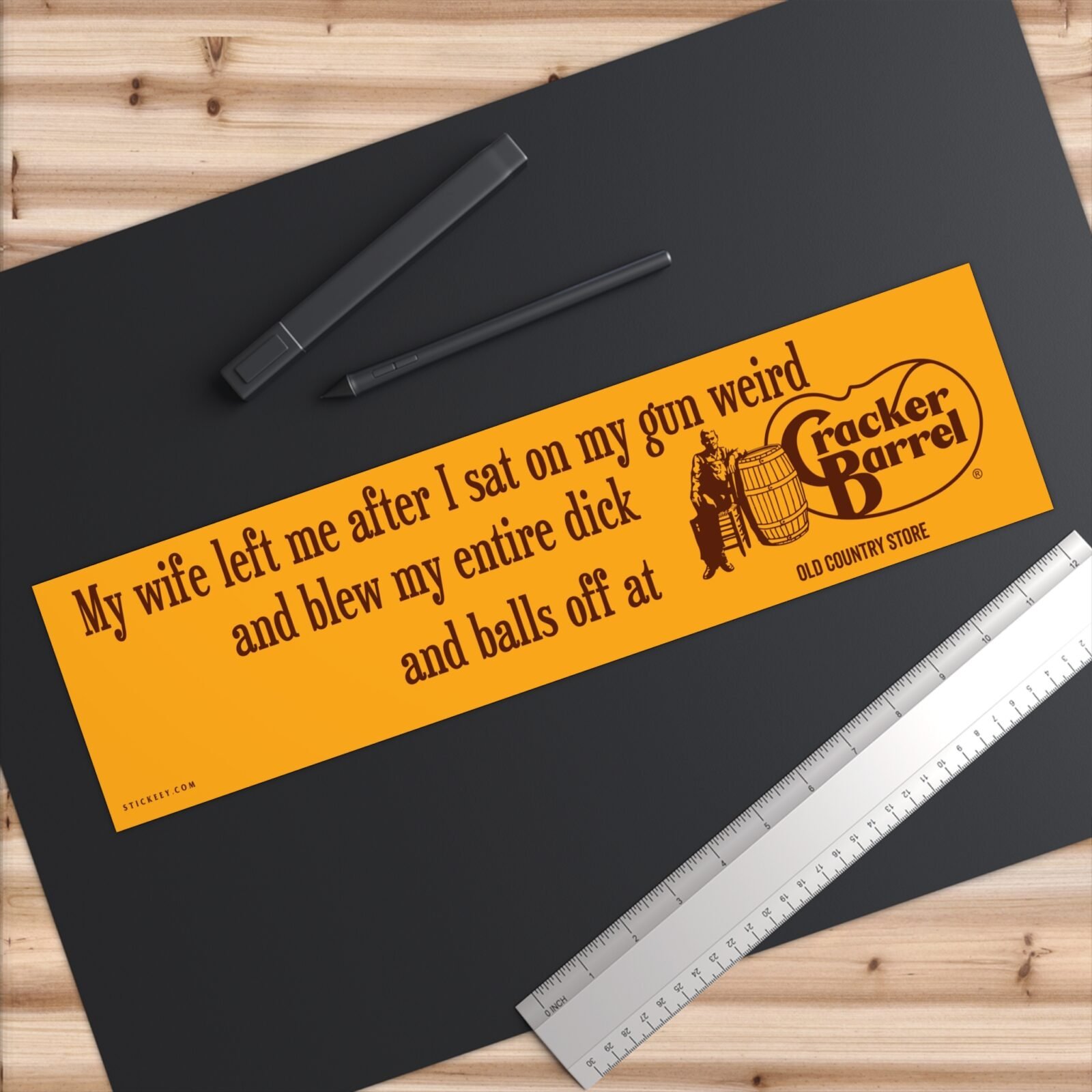 Badass Cracker Barrel Bumper Sticker - Image 9