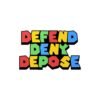 Defend Deny Depose Sticker Super mario style