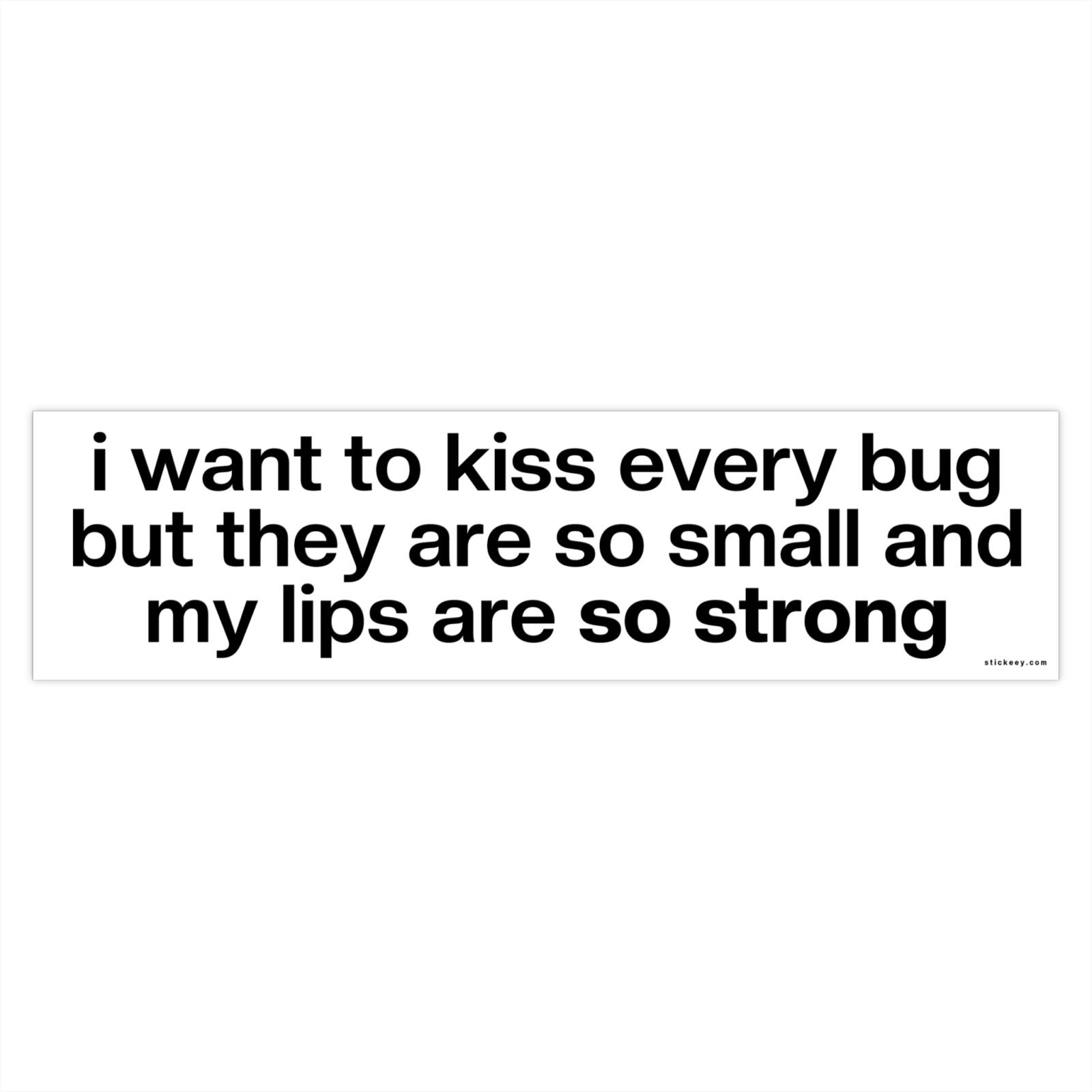 I Want To Kiss Every Bug Bumper Stickers