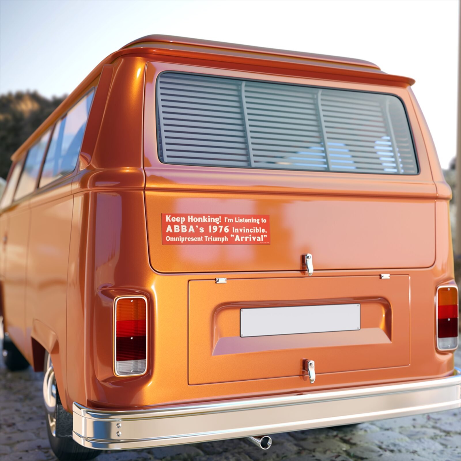 Keep Honking! I'm Listening to ABBA's Arrival Bumper Stickers - Image 5