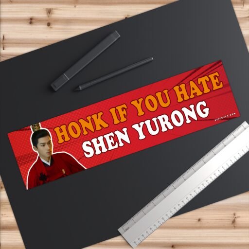 Honk If You Hate Shen Yurong Bumper Sticker - Image 6