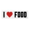 I Love Food Bumper Sticker