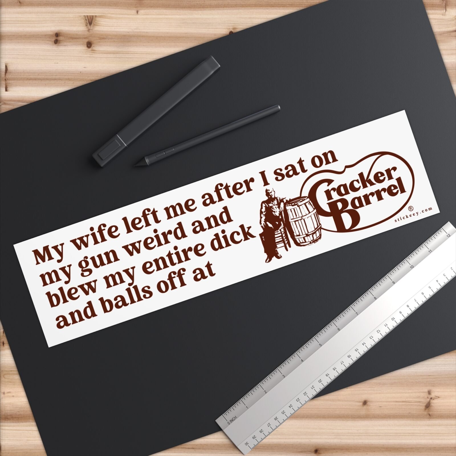 Badass Cracker Barrel Bumper Stickers Boomercore Meme for Zoomers - Image 6