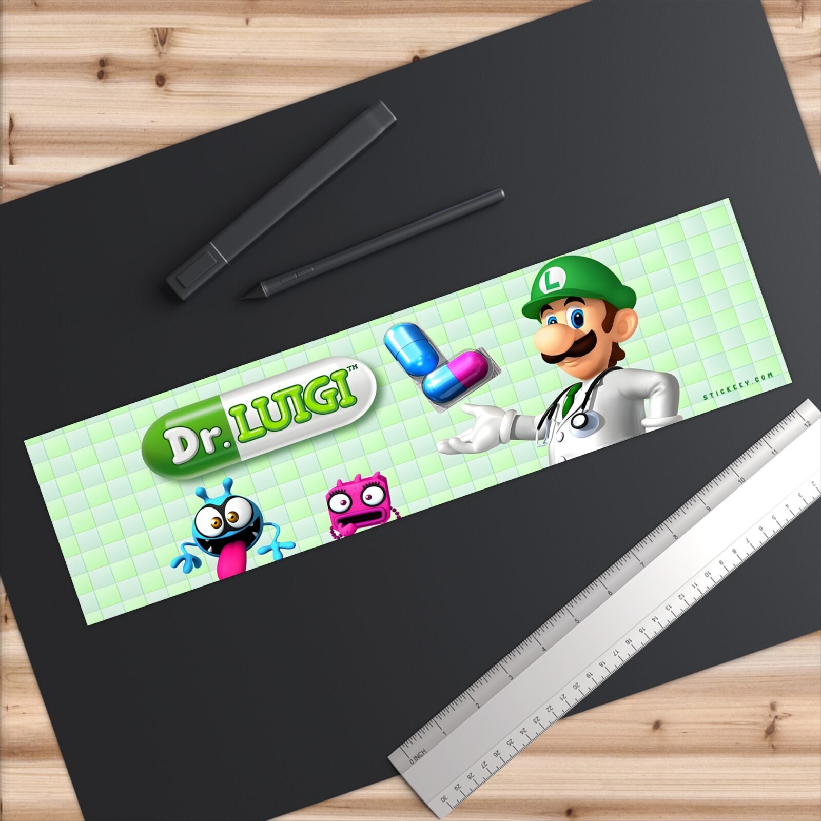 Dr Luigi Super Mario Bumper Sticker - Image 6