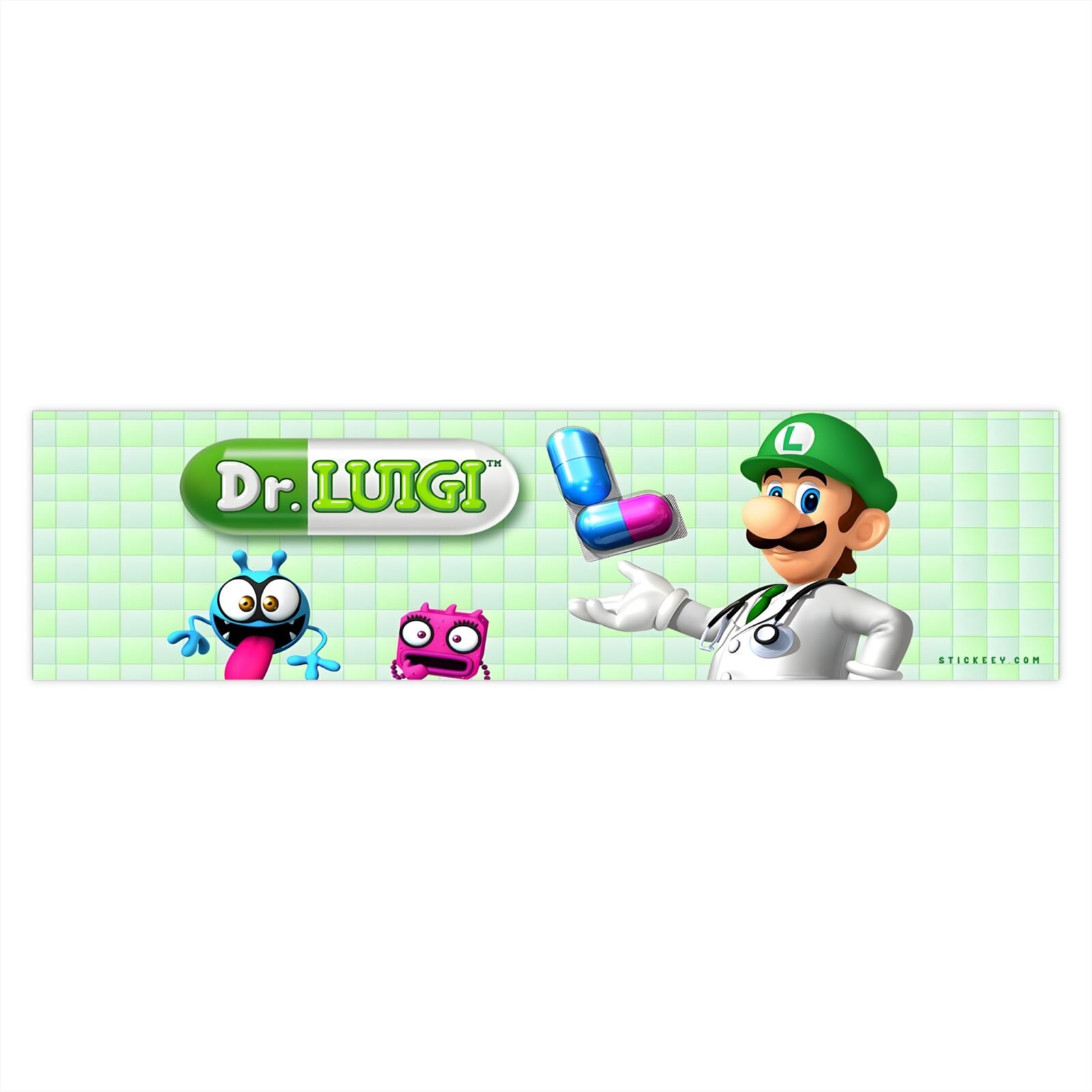 Dr Luigi Super Mario Bumper Sticker - Image 4