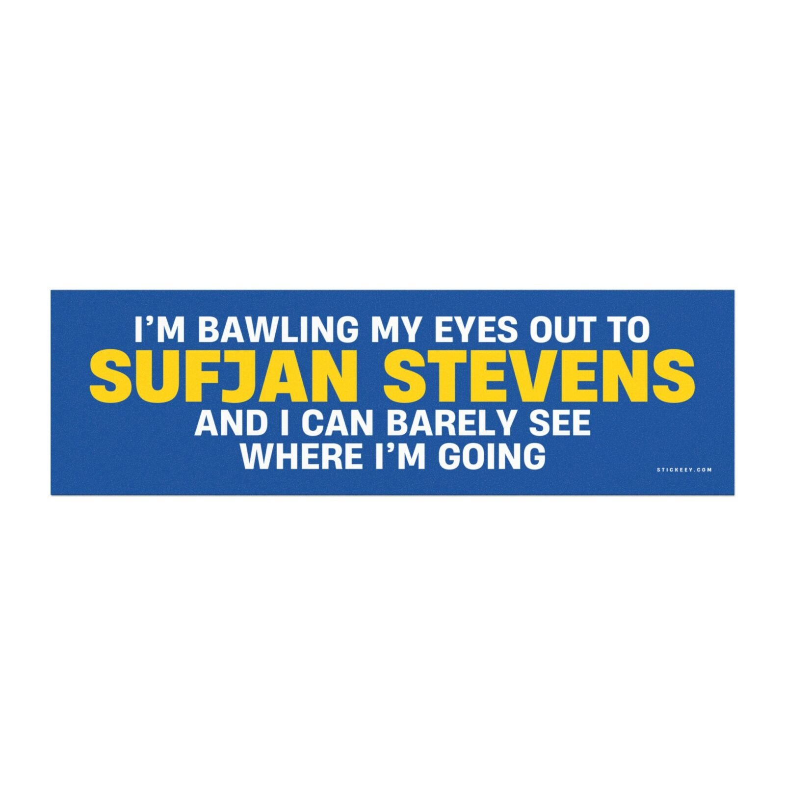 I’m Bawling My Eyes Out To Sufjan Stevens And I Can Barely See Where I’m Going Magnet Sticker