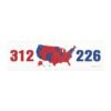 312 226 United States Presidential Election Magnet Sticker