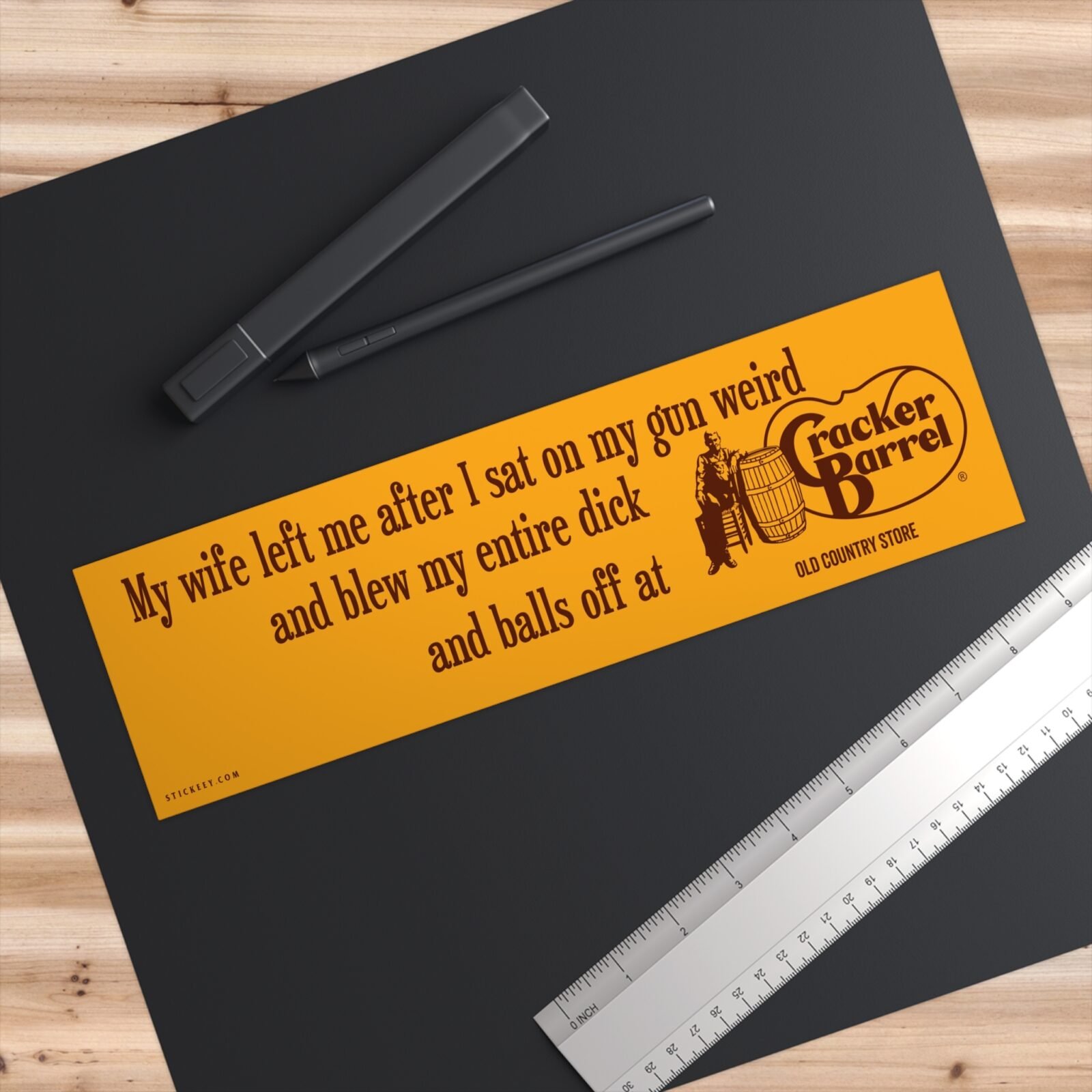 Badass Cracker Barrel Bumper Sticker - Image 3