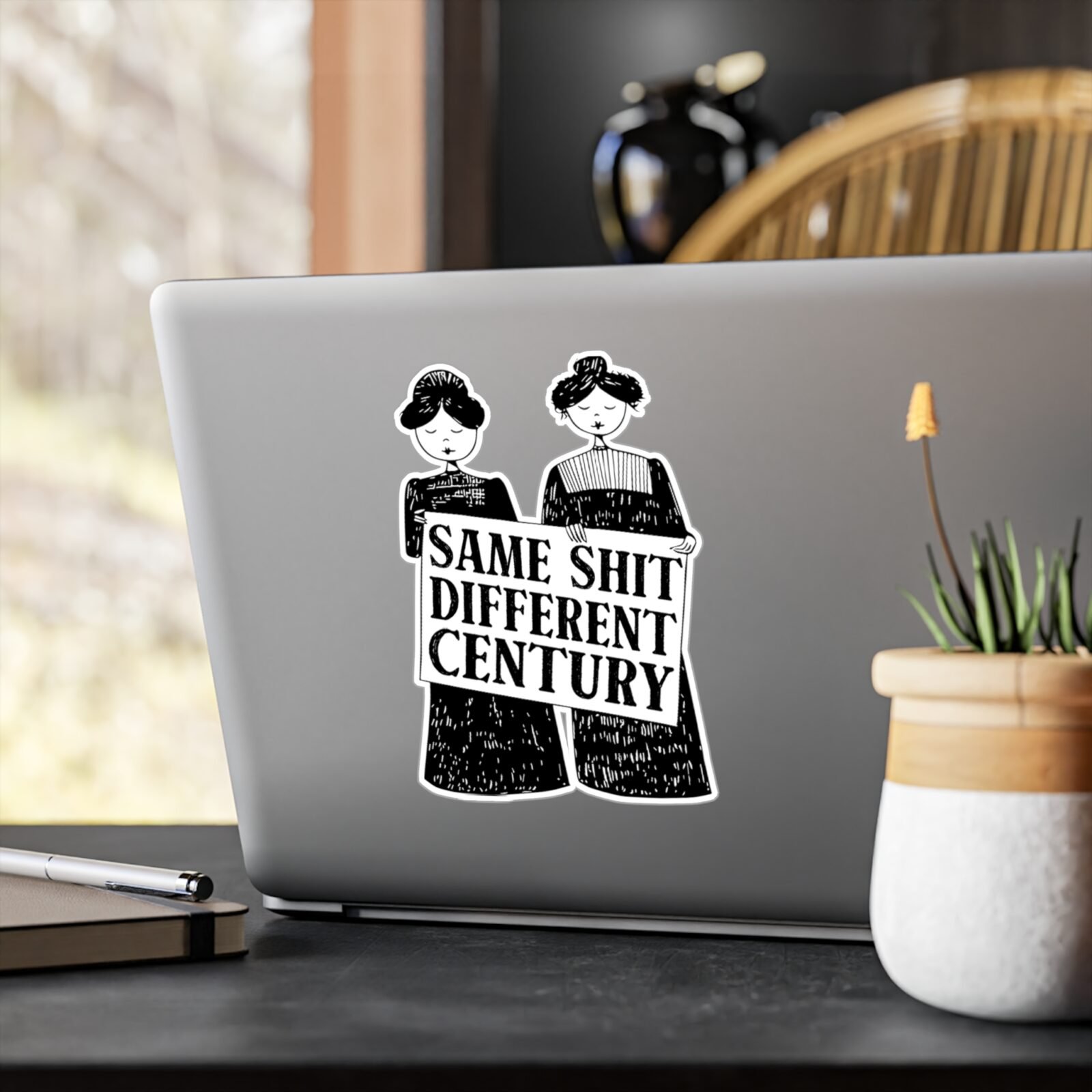 Suffragette Feminist Same Shit Different Century Kiss-Cut Vinyl Decals - Image 6