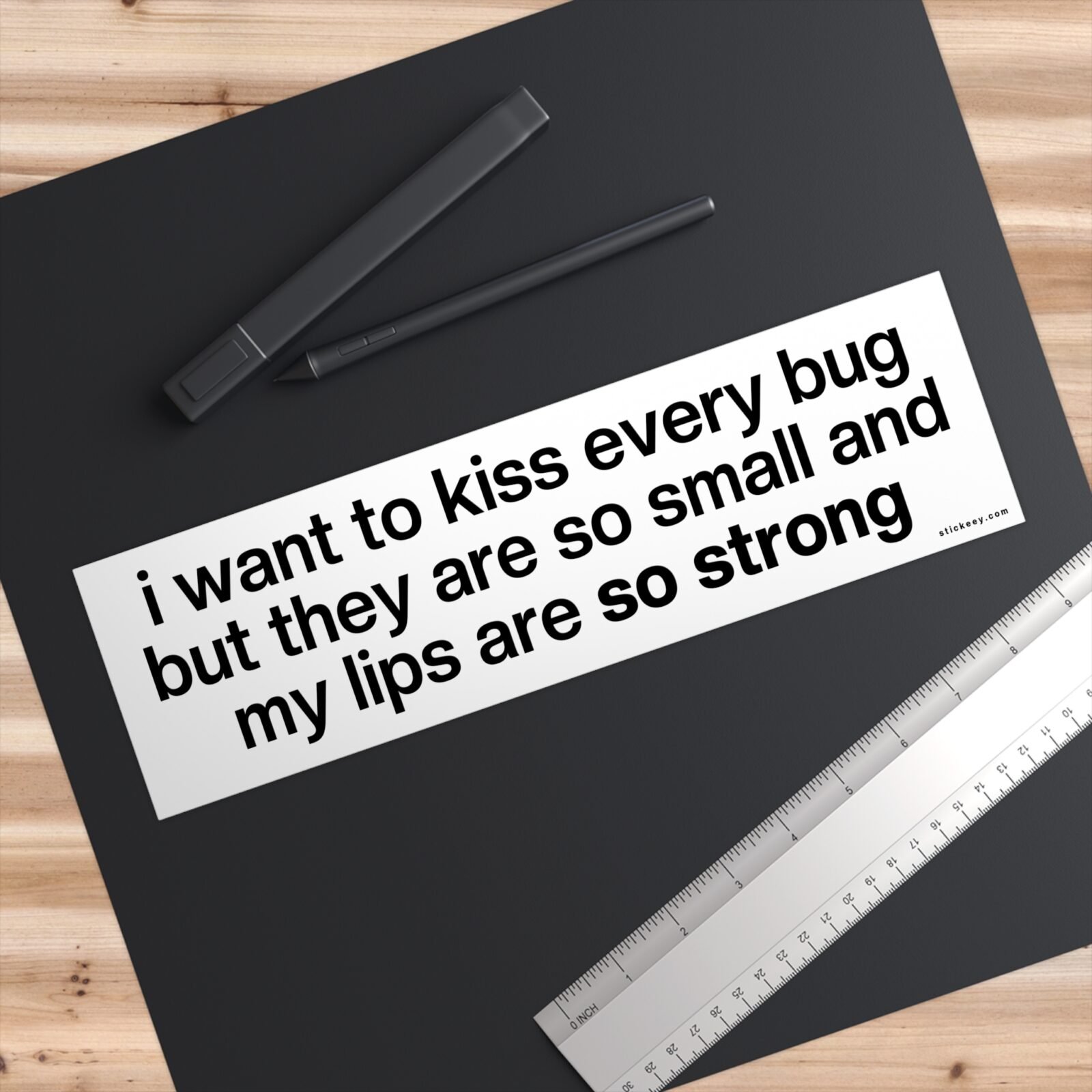I Want To Kiss Every Bug Bumper Sticker - Image 3